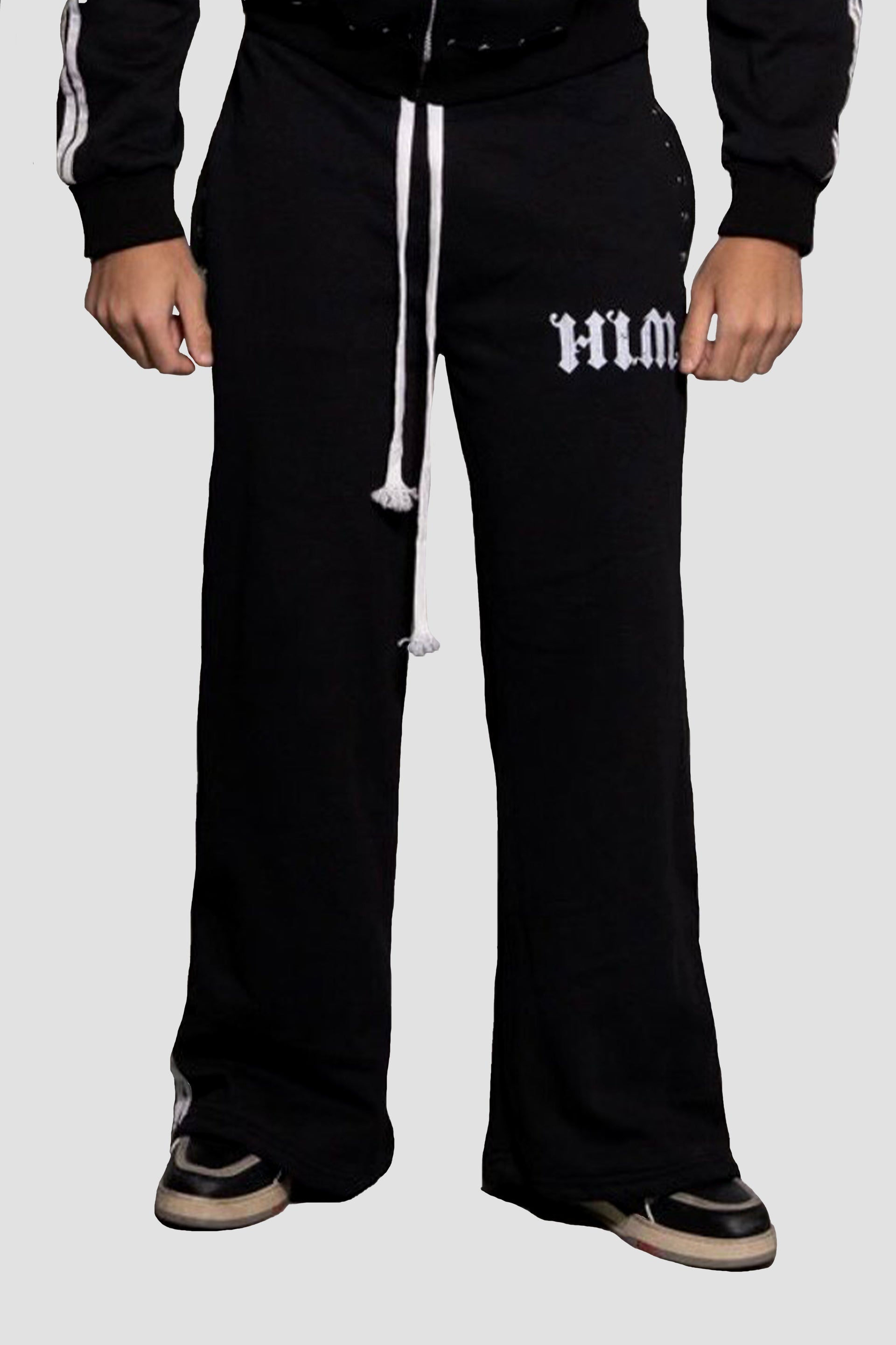 HIM Stripped Pants Black